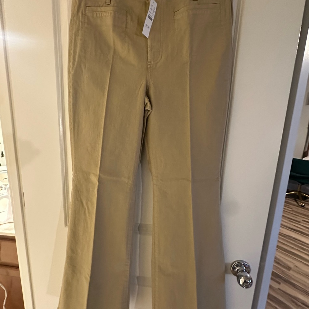 J. Crew Tan Boot Cut Pants